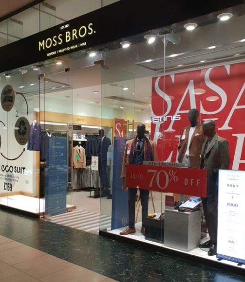 Moss Bros Lakeside (Thurrock) Men's Suits Near Me